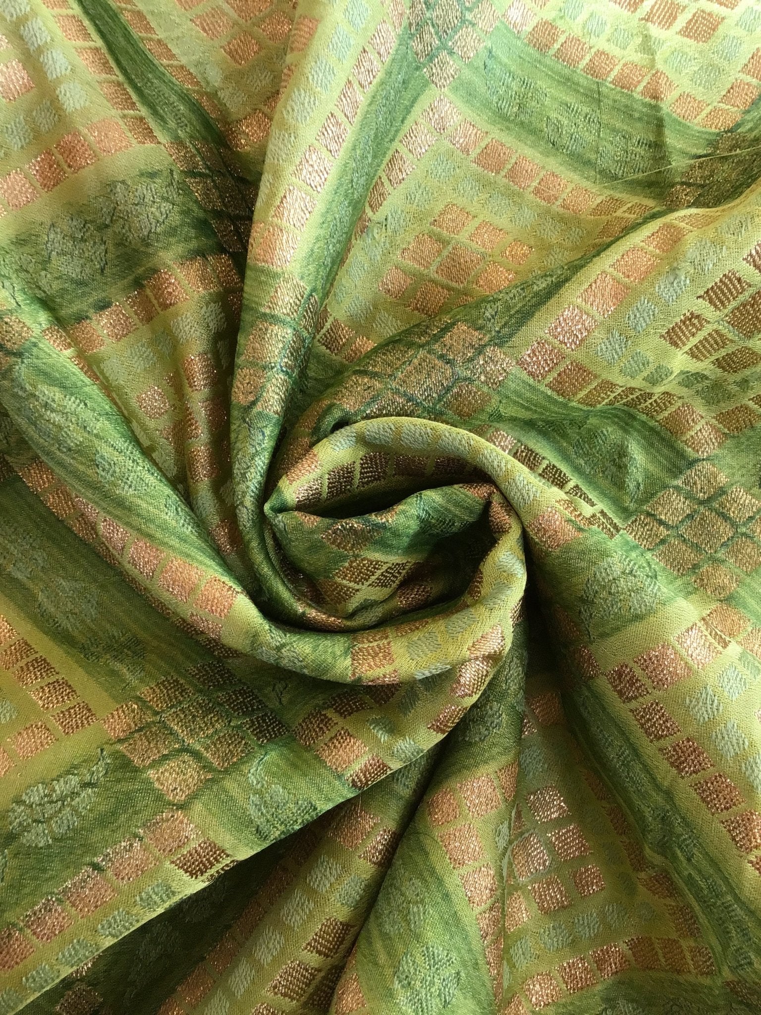 Banarasi hand woven silk fabric - Violet Elizabeth - Haberdashery