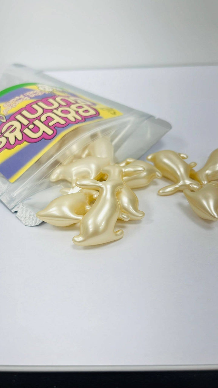 Bath Bunnies - 15 Rabbit Shaped Bath Pearls - Lotus - Violet Elizabeth - 
