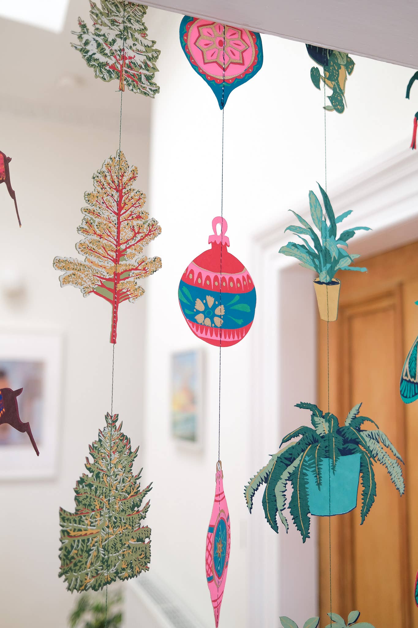 Baubles Vertical Wall Hanging - Violet Elizabeth - 