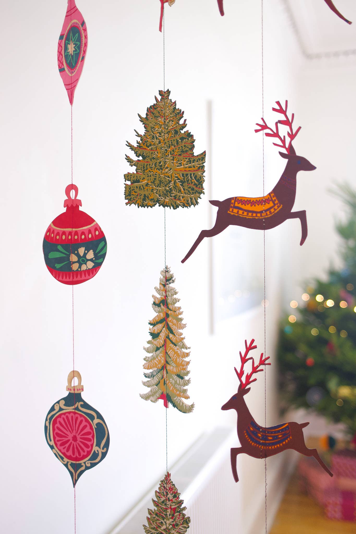 Baubles Vertical Wall Hanging - Violet Elizabeth - 