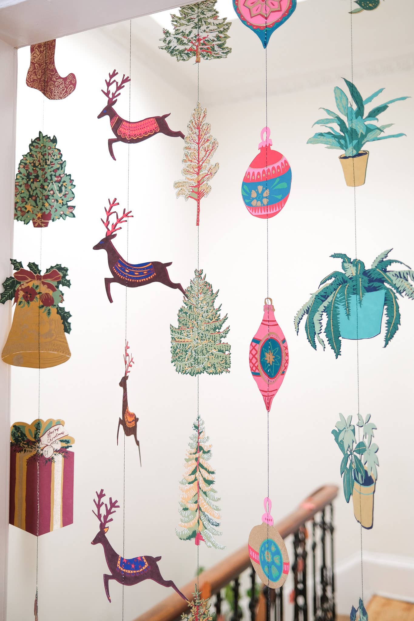 Baubles Vertical Wall Hanging - Violet Elizabeth - 