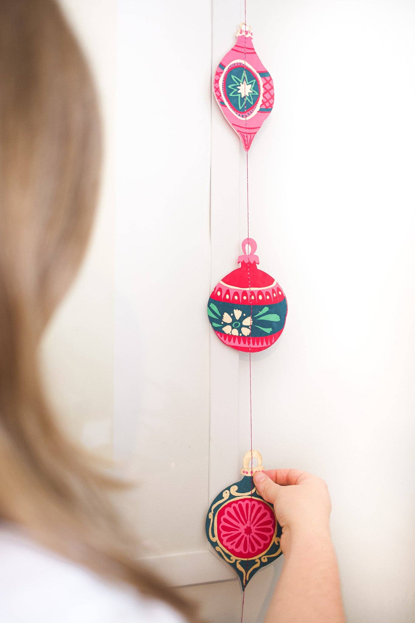 Baubles Vertical Wall Hanging - Violet Elizabeth - 
