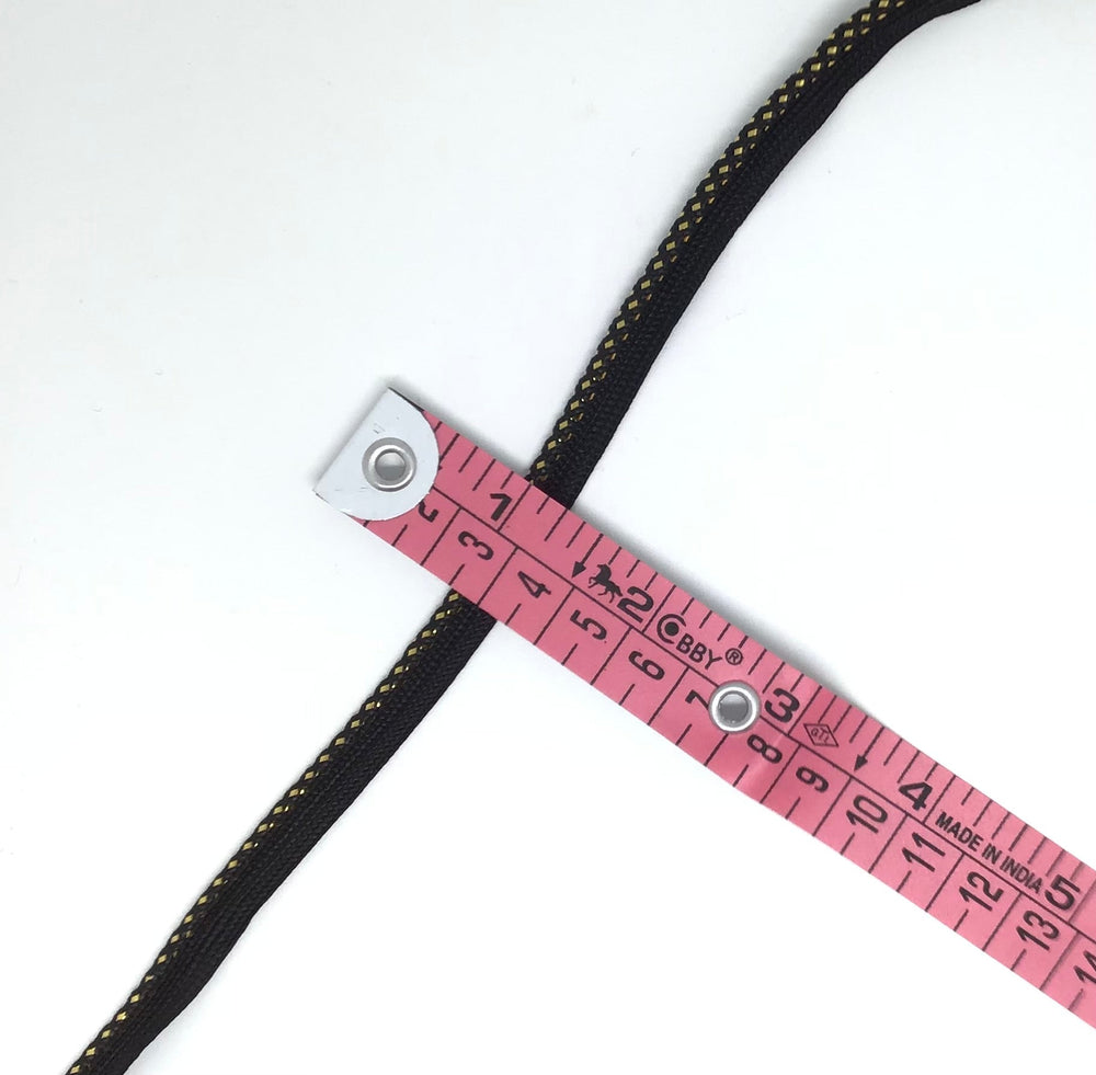 Black & Gold Piping10Mm - Violet Elizabeth - Haberdashery