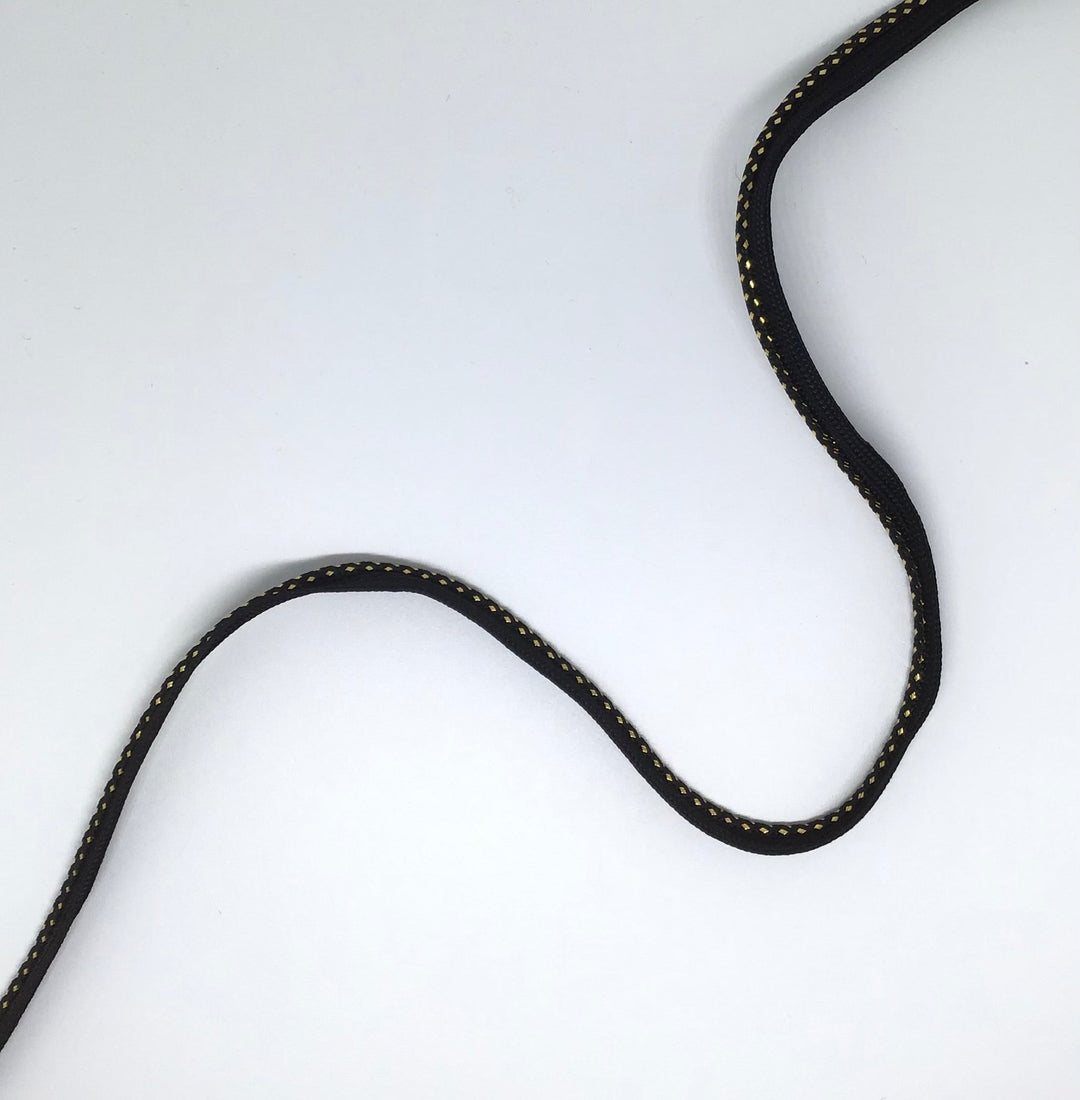 Black & Gold Piping10Mm - Violet Elizabeth - Haberdashery