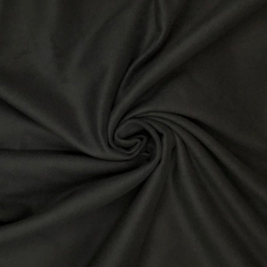 Black Recycled polyester & wool coating - Violet Elizabeth - Haberdashery