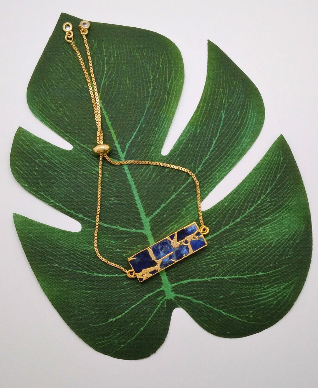 Blue Jasper Crackle Bracelet - Violet Elizabeth - Jewellery