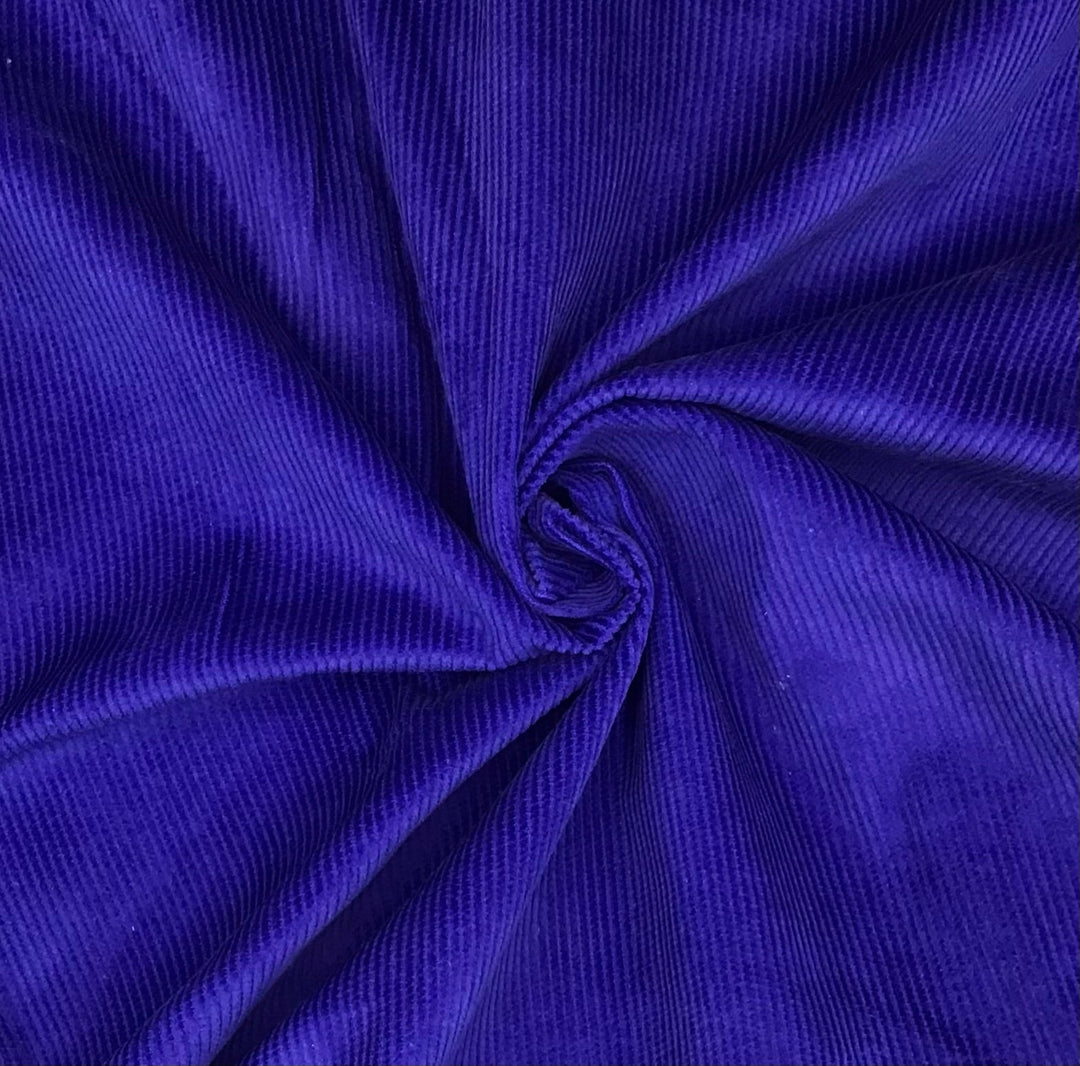 Blueberry cotton corduroy - Violet Elizabeth - Haberdashery