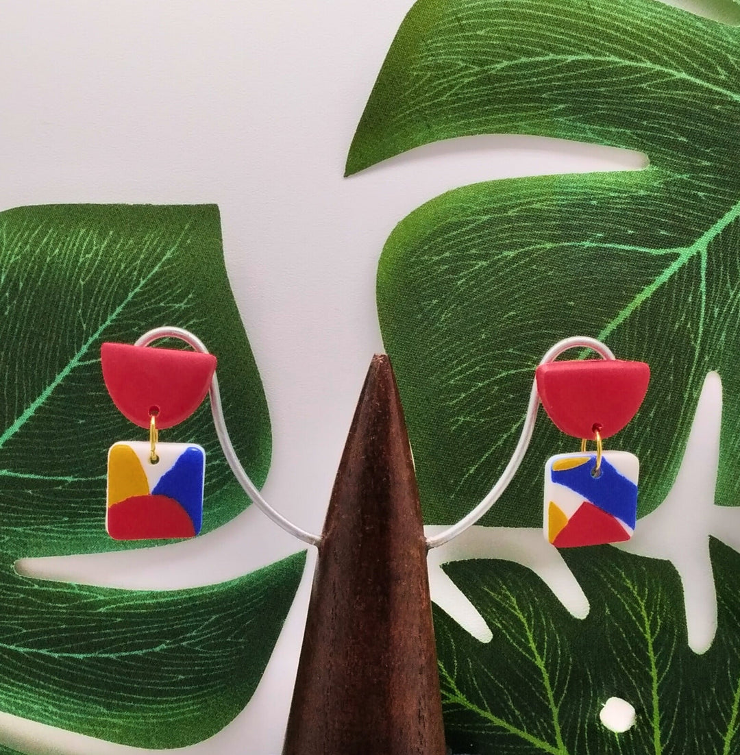 Bondi Mini Red Earrings - Violet Elizabeth - Jewellery