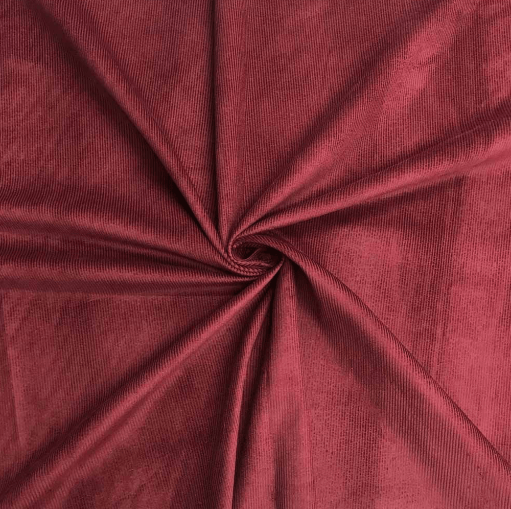 Bordeaux Cotton Corduroy Fabric
