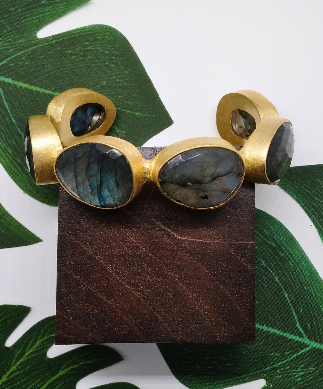 Bound Cut Labradorite Bracelet - Violet Elizabeth - Jewellery