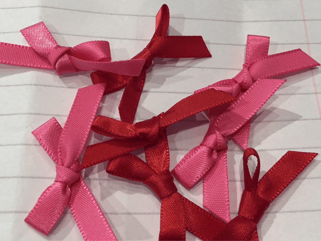 bows pink & red - Violet Elizabeth - Haberdashery