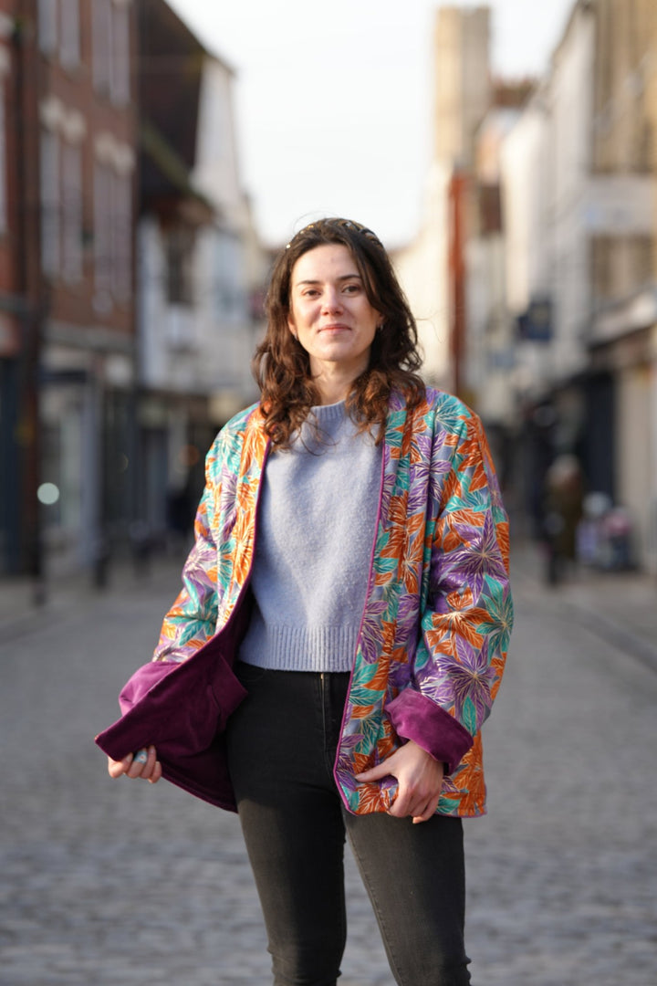Boysenberry Velvet Jacket - Violet Elizabeth - Clothing
