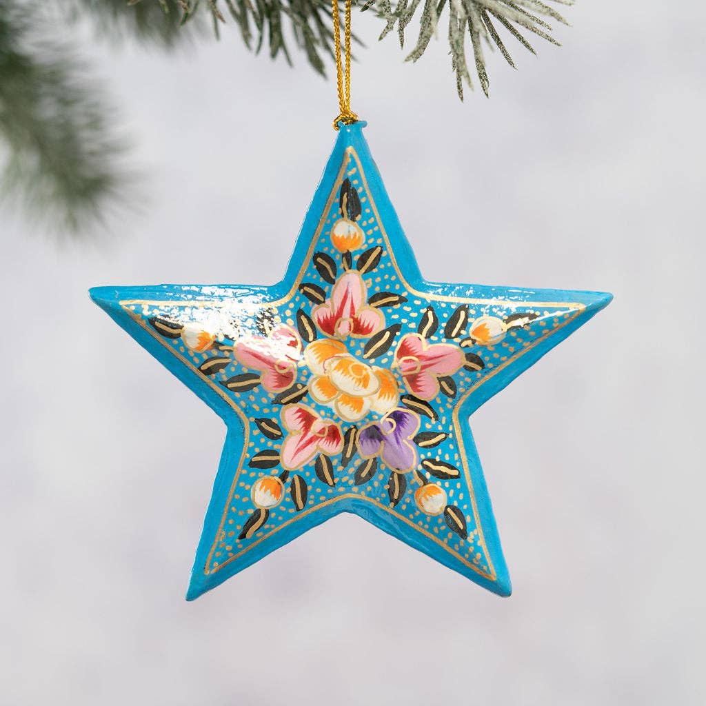 Blue Ternion Paper 3D Hanging Star