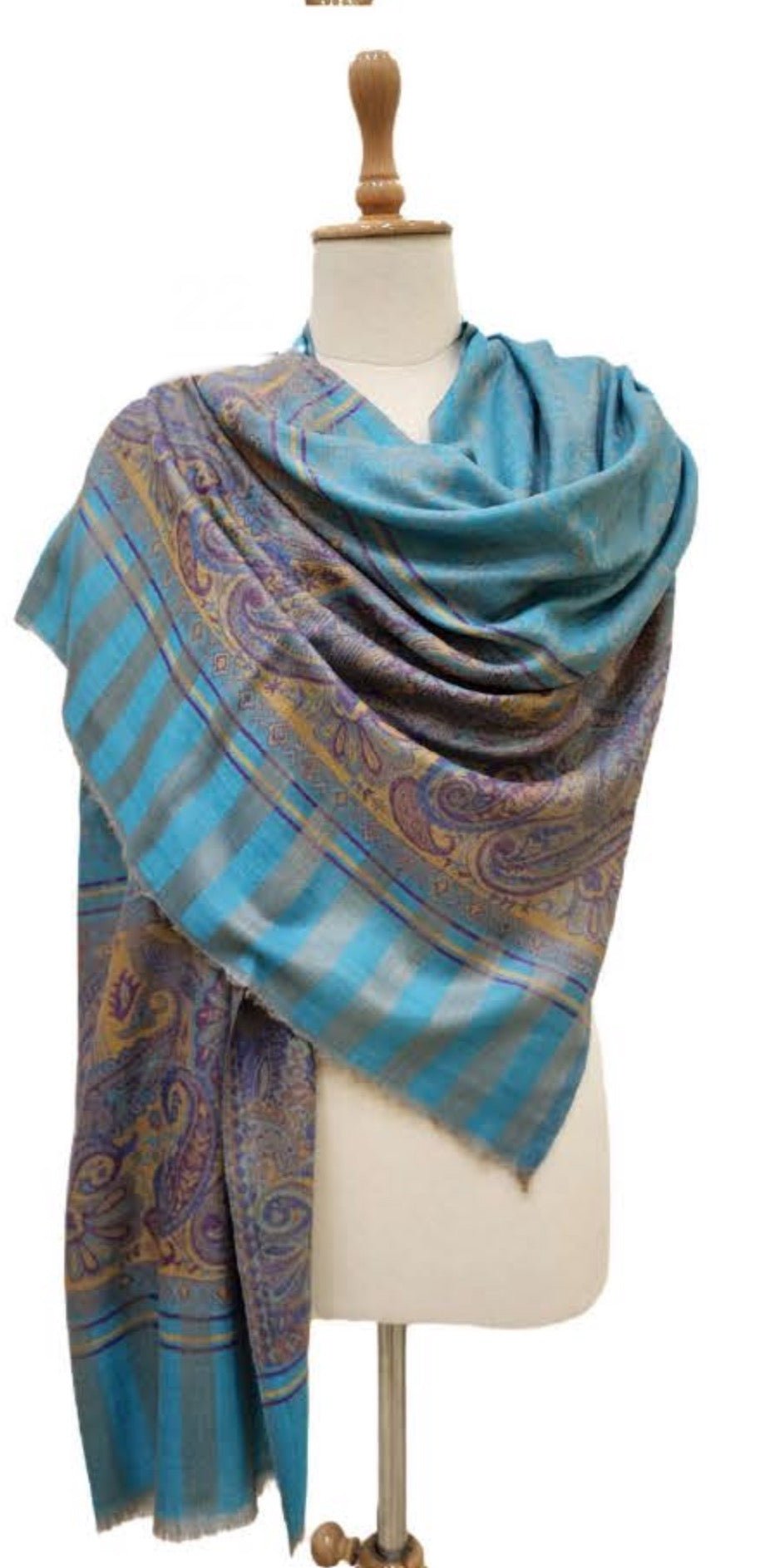 Cashmere & Silk scarf 22 - Violet Elizabeth - Apparel & Accessories
