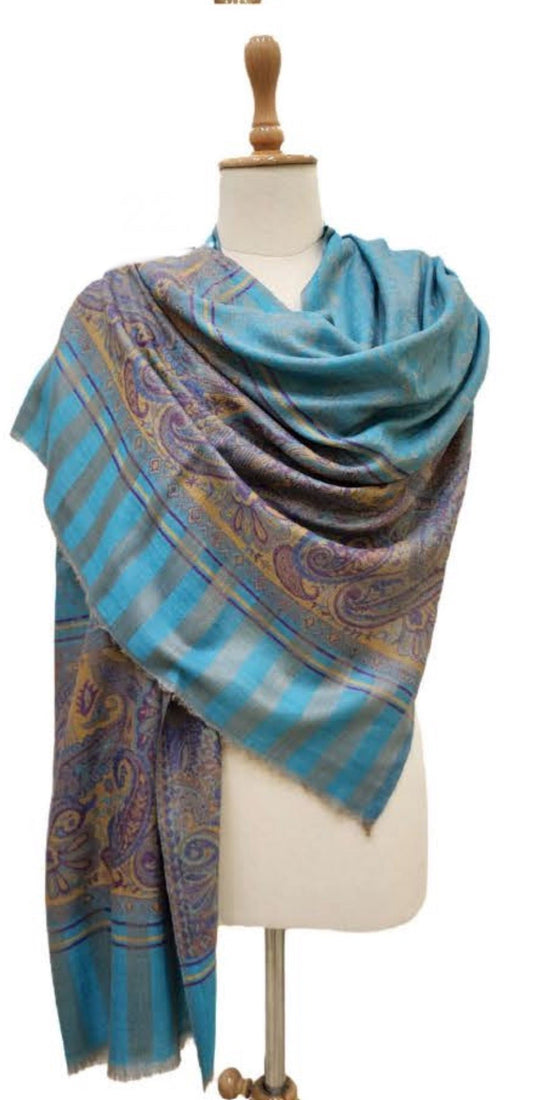 Cashmere & Silk scarf 22 - Violet Elizabeth - Apparel & Accessories