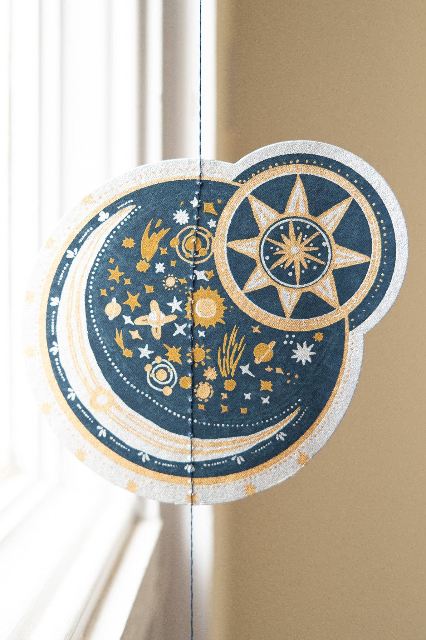 Celestial Vertical Wall Hanging - Violet Elizabeth - 