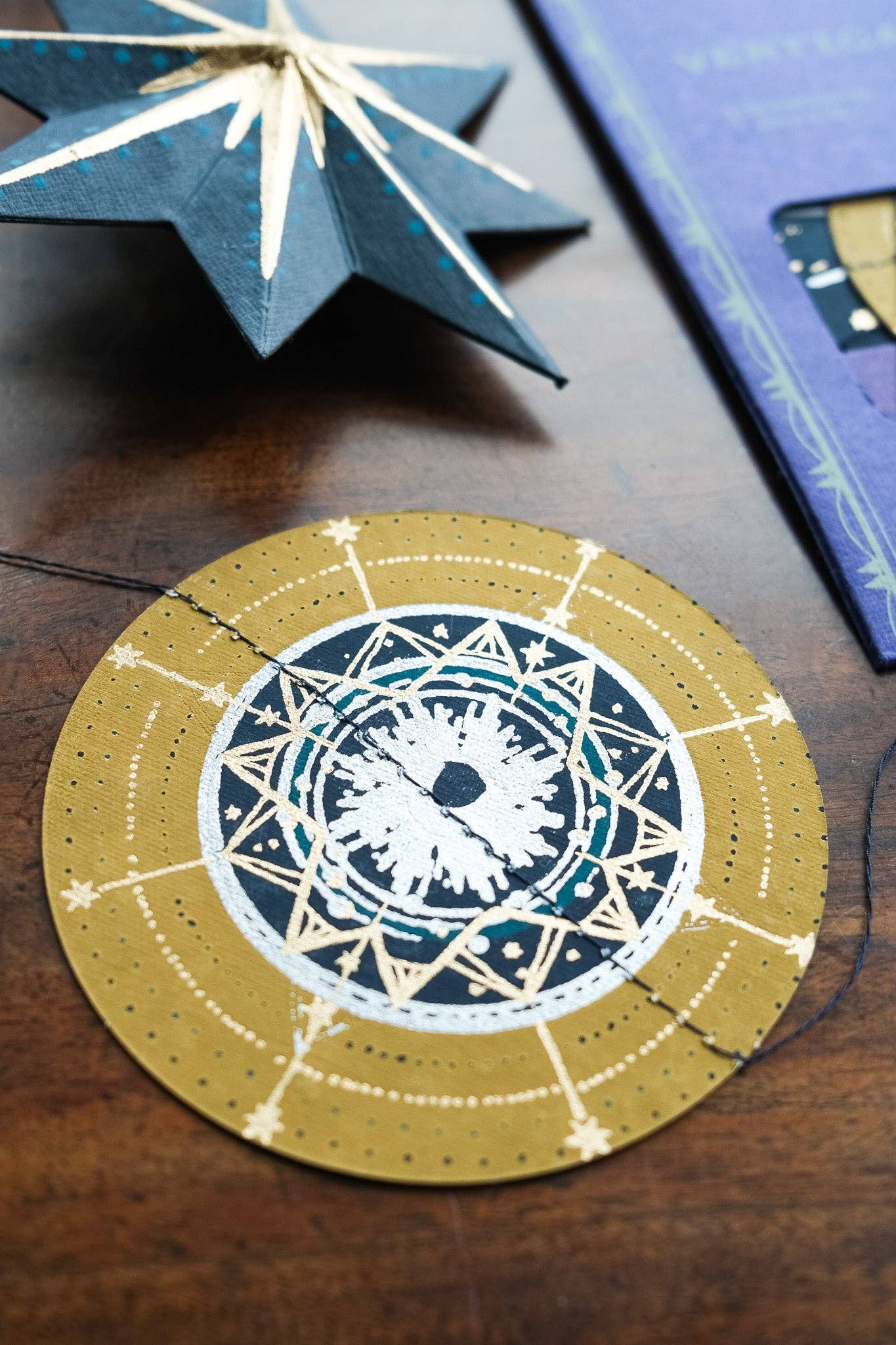 Celestial Vertical Wall Hanging - Violet Elizabeth - 