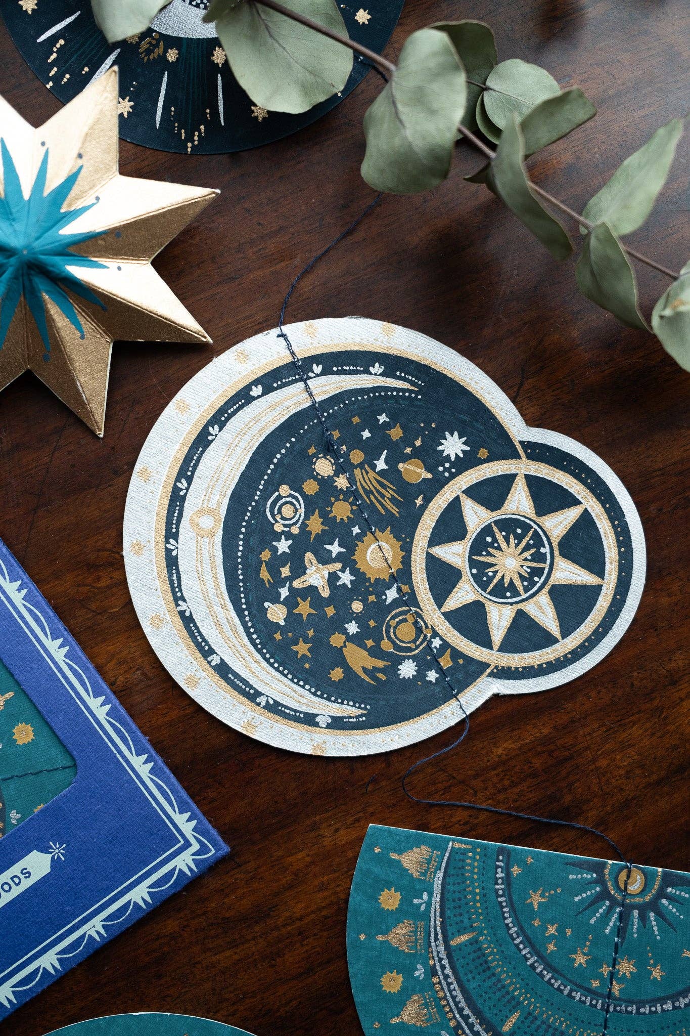 Celestial Vertical Wall Hanging - Violet Elizabeth - 