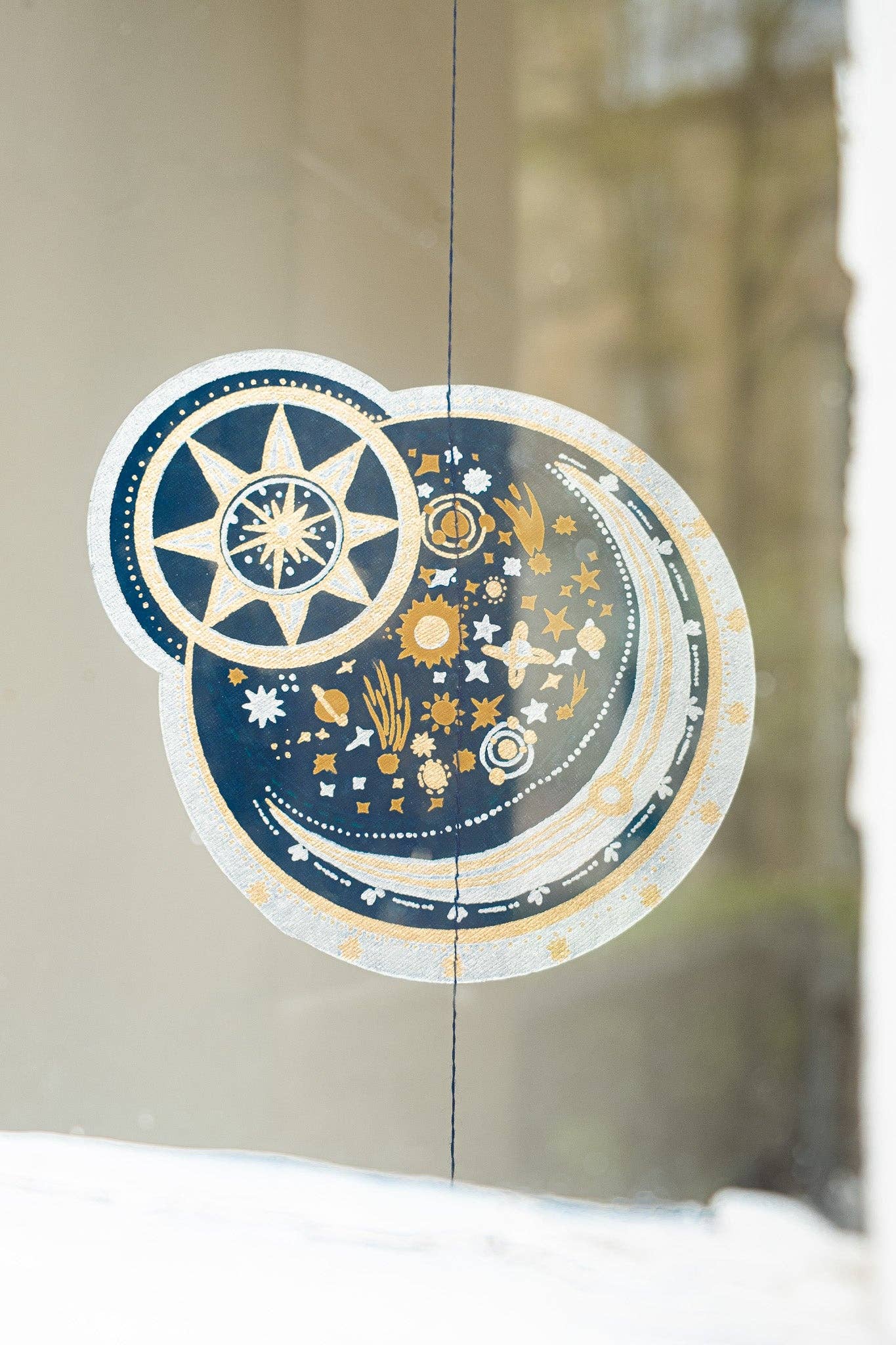 Celestial Vertical Wall Hanging - Violet Elizabeth - 