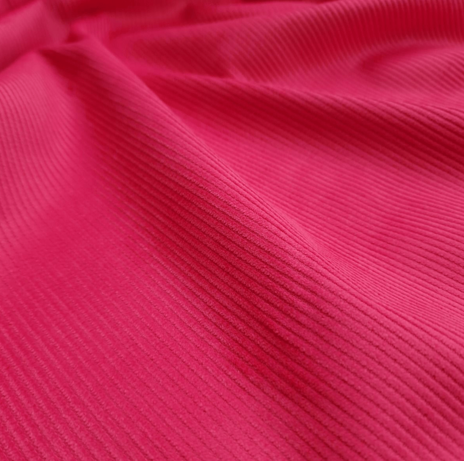 Cerise 8 wale cotton corduroy fabric - Violet Elizabeth - Haberdashery