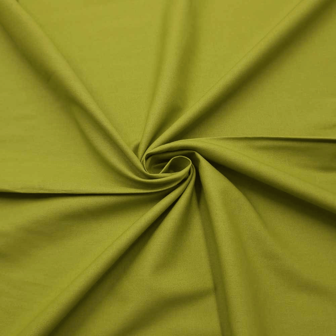 Chartreuse Plain Quilting Cotton - Violet Elizabeth - Haberdashery
