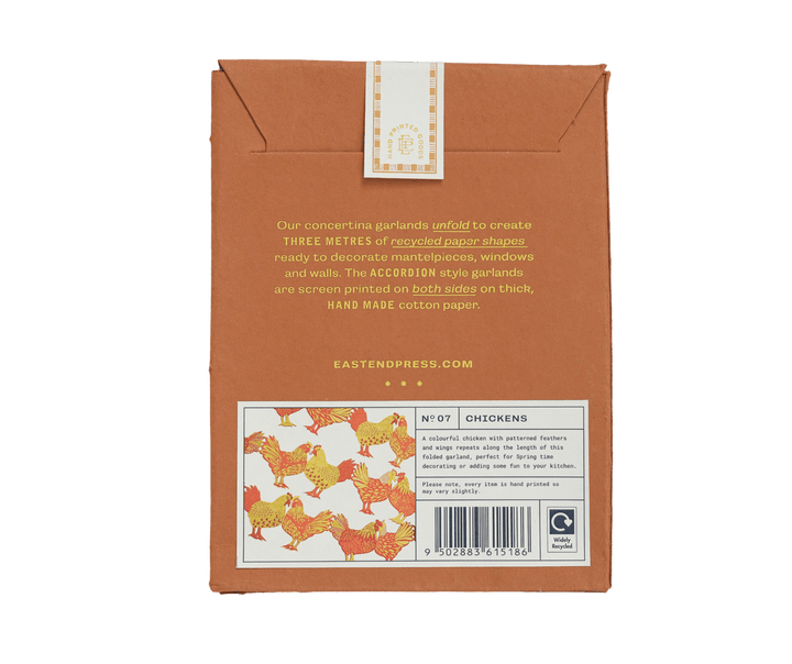 Chickens Concertina Garland - Violet Elizabeth - 