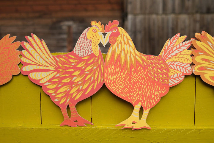Chickens Concertina Garland - Violet Elizabeth - 