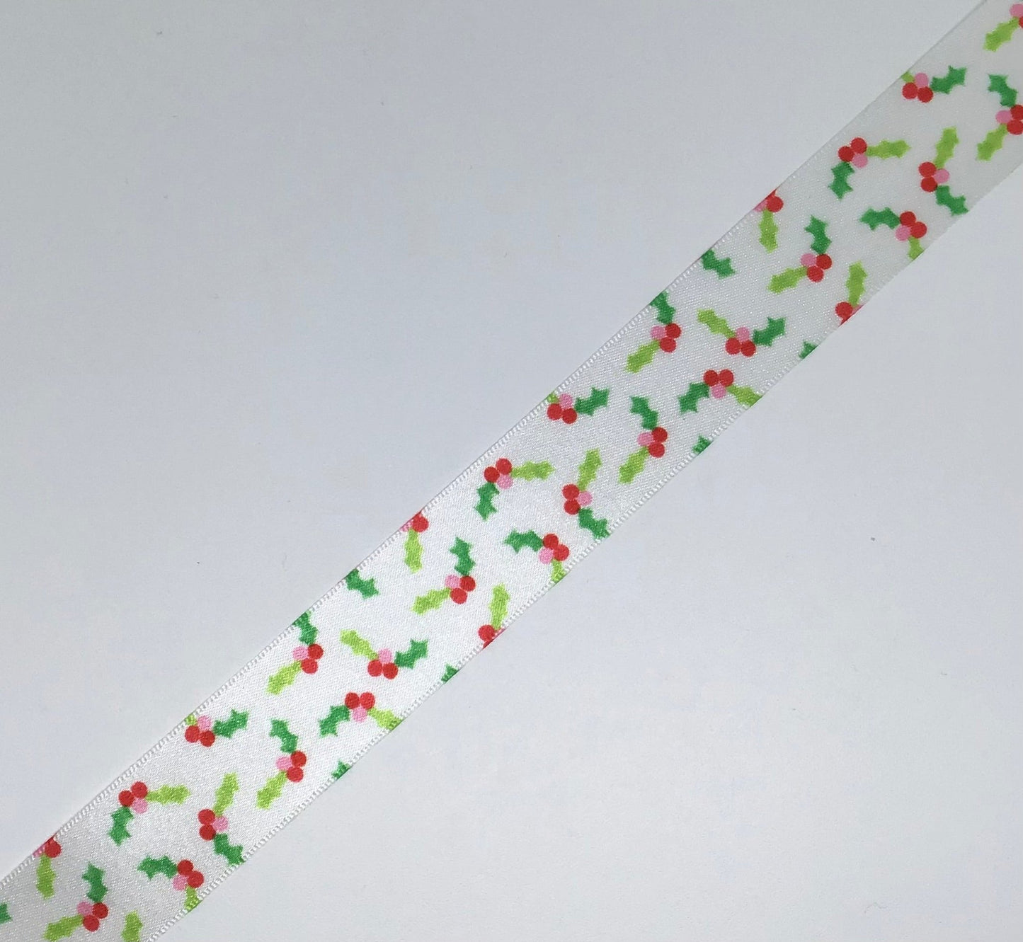 Christmas holly ribbon - Violet Elizabeth - Haberdashery