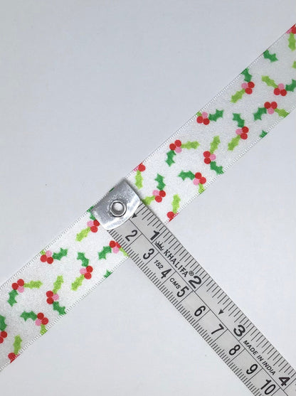Christmas holly ribbon - Violet Elizabeth - Haberdashery