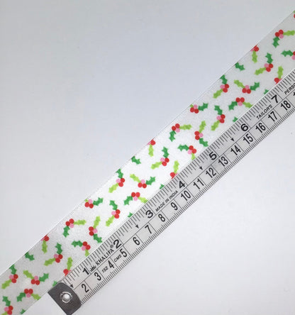 Christmas holly ribbon - Violet Elizabeth - Haberdashery