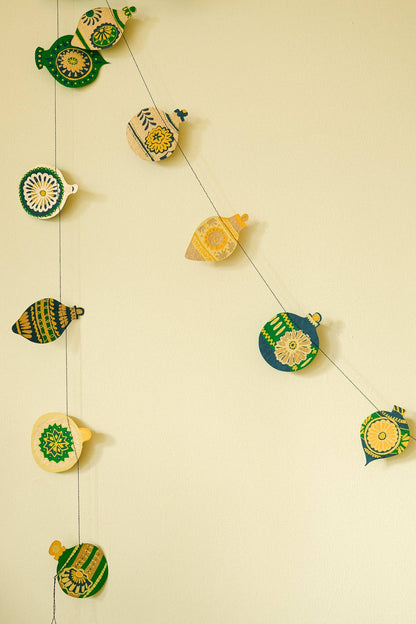 Christmas Ornaments Sewn Garland - Violet Elizabeth - 