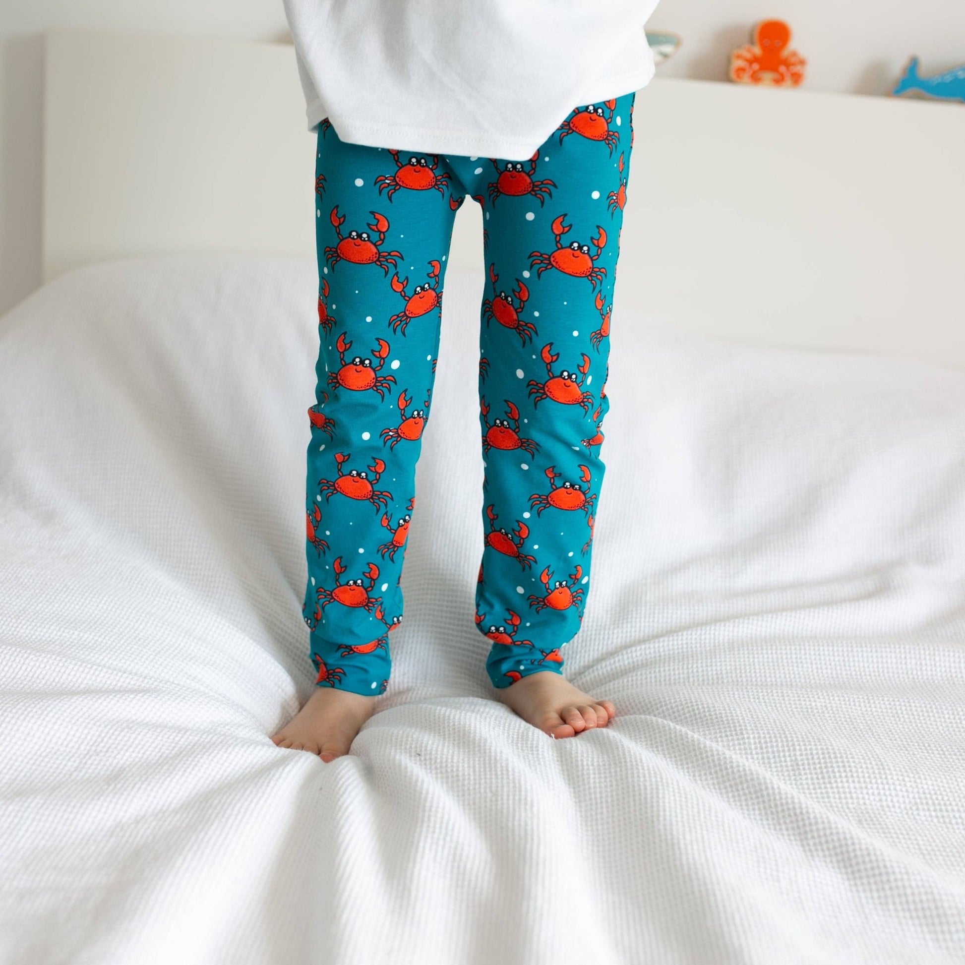 Crab Print Baby Leggings 0 - 6 Years: 4 - 5 Y - Violet Elizabeth - Baby & Toddler Clothing