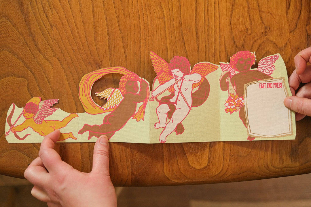 Cupid Concertina Greeting Card - Violet Elizabeth - 