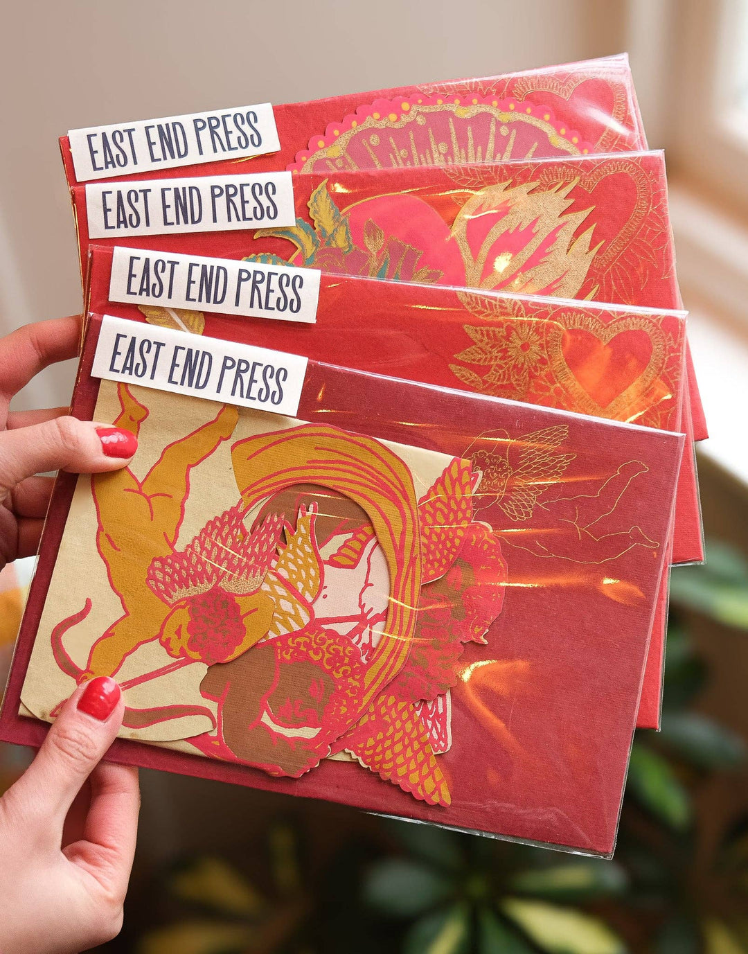 Cupid Concertina Greeting Card - Violet Elizabeth - 