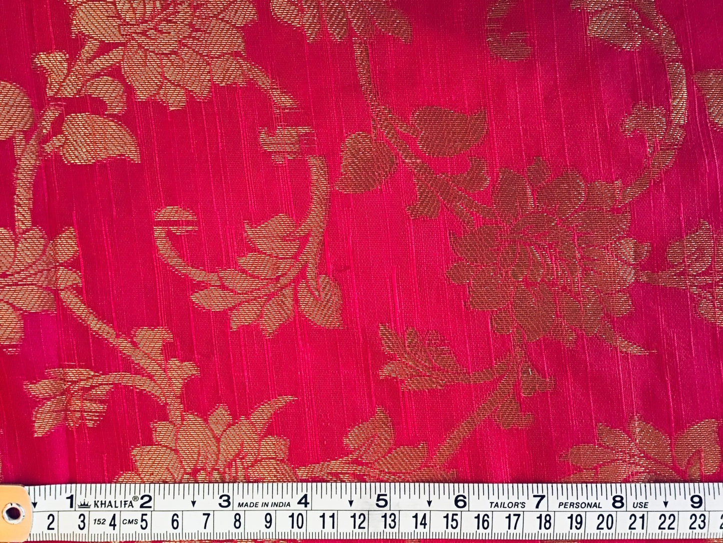 Dazzling pink dupion brocade - Violet Elizabeth - Haberdashery
