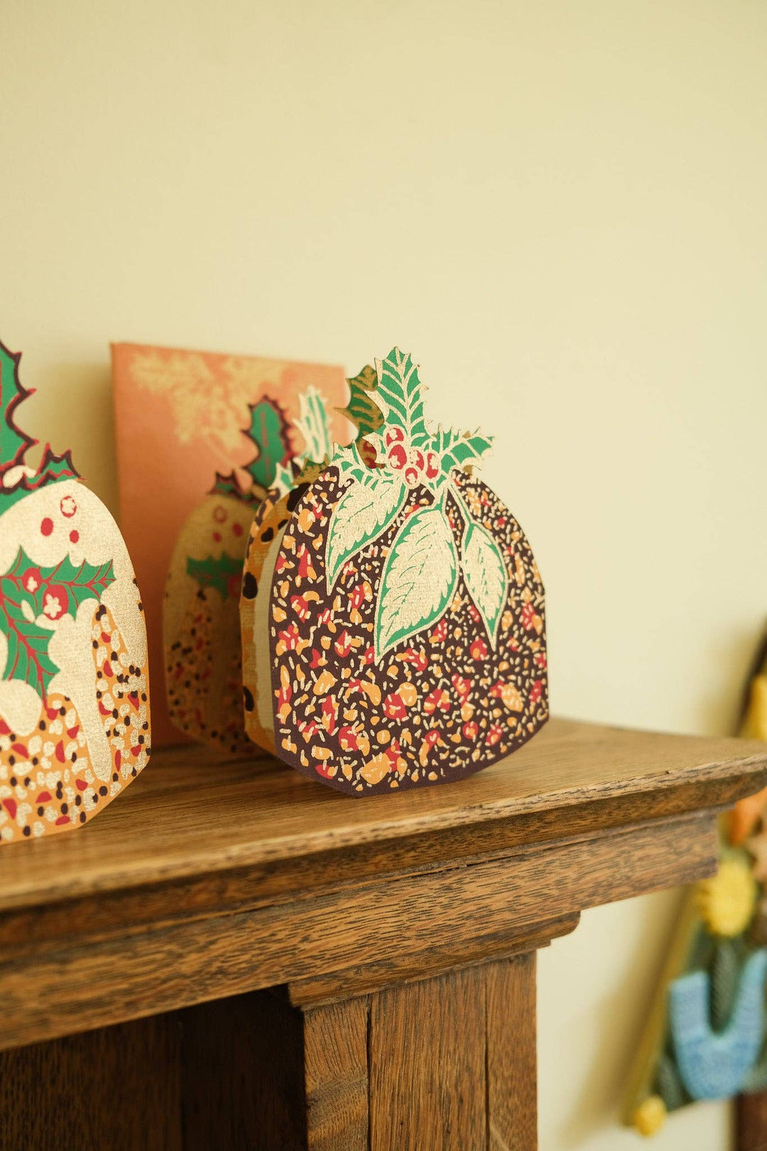 UK/EU: Christmas Pudding Concertina Card