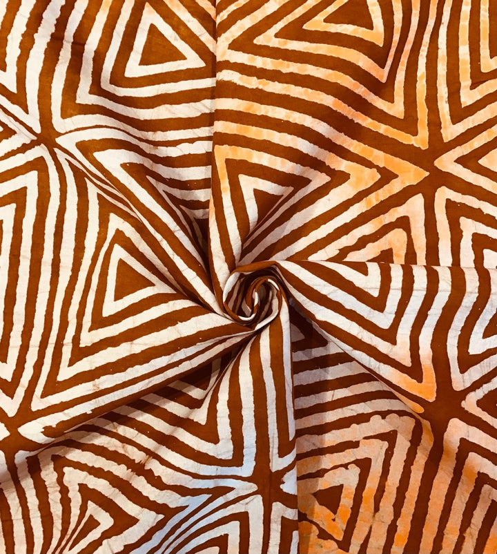 Desert Triangles Batik Fabric - Violet Elizabeth - Haberdashery