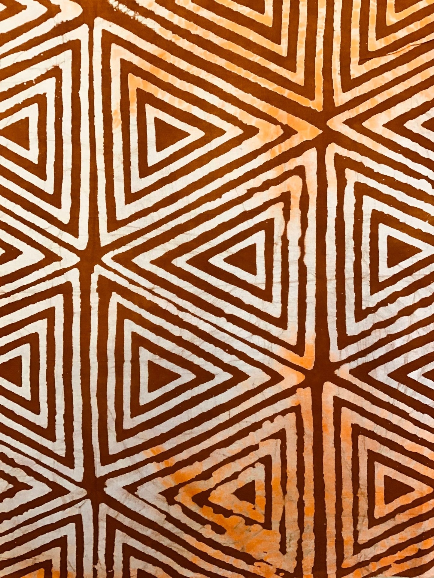 Desert Triangles Batik Fabric - Violet Elizabeth - Haberdashery