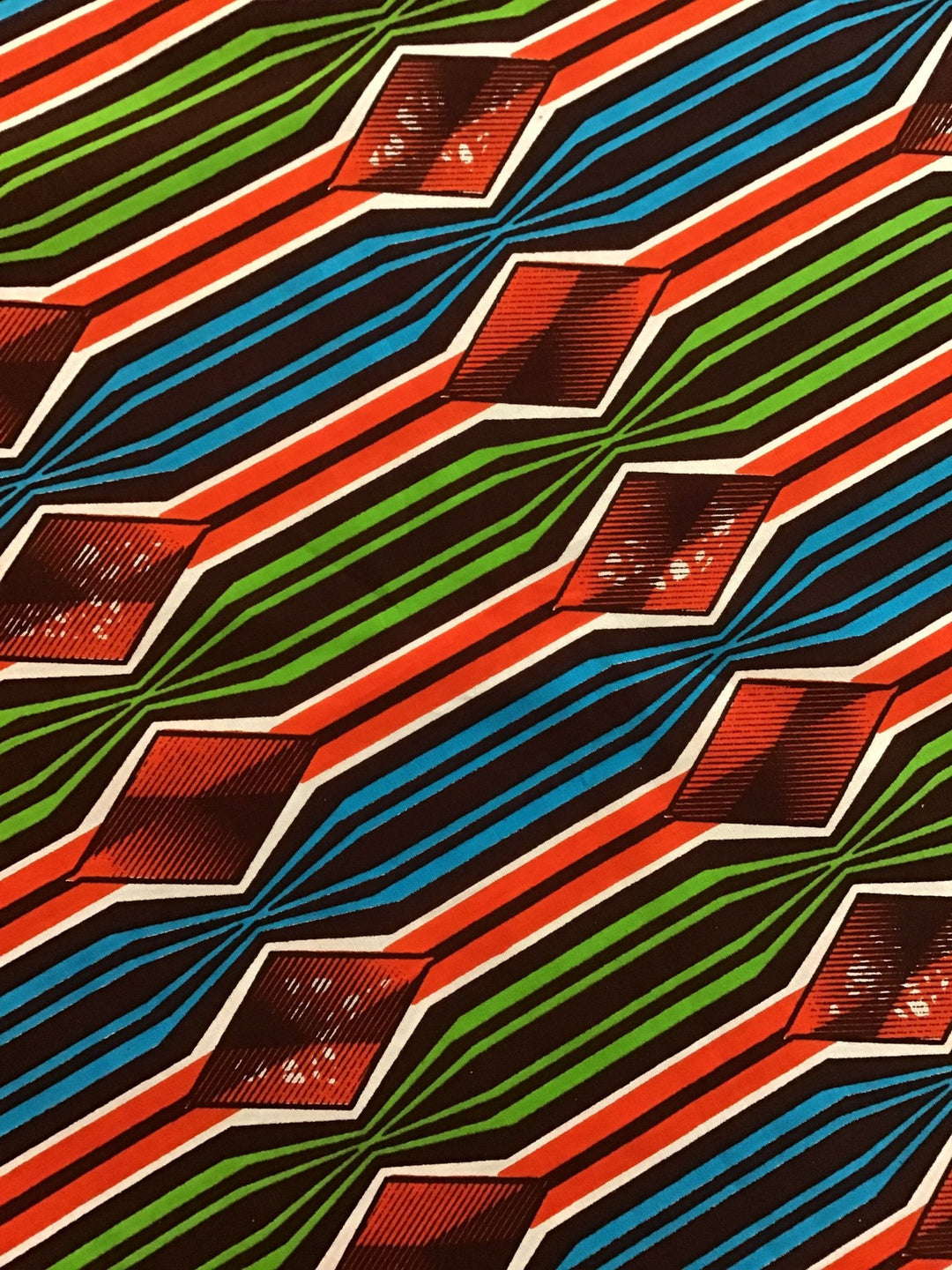 Diamond Geezer Wax print fabric - Violet Elizabeth - Haberdashery