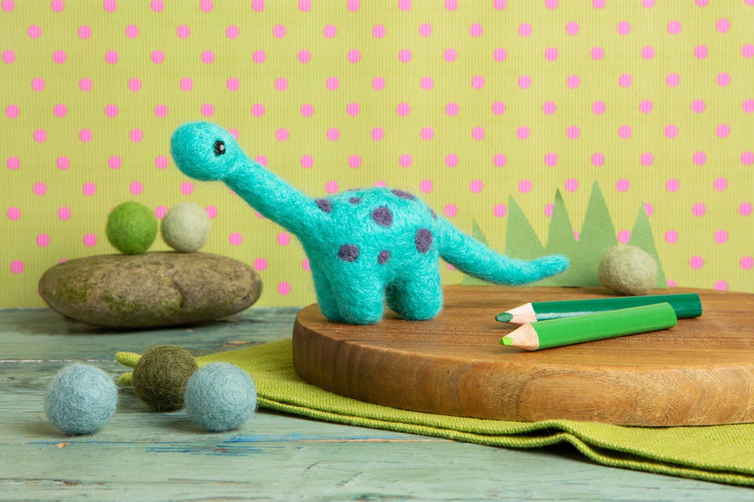 Diplodocus Mini Needle Felting Kit | Beginner Craft Kit - Violet Elizabeth - Haberdashery