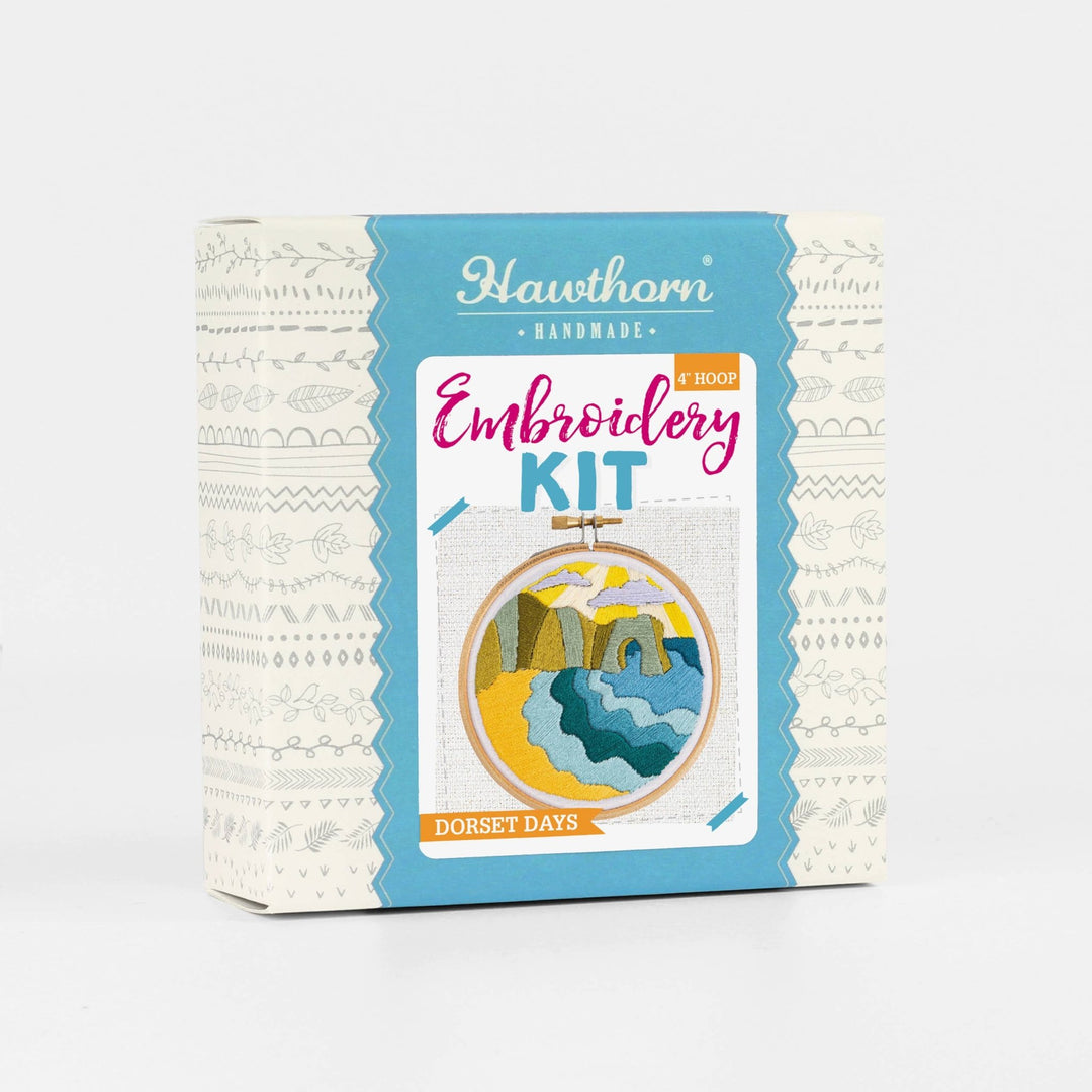 Dorset Days Mini Embroidery Kit | Complete Craft Kit for Beginners - Violet Elizabeth - Haberdashery