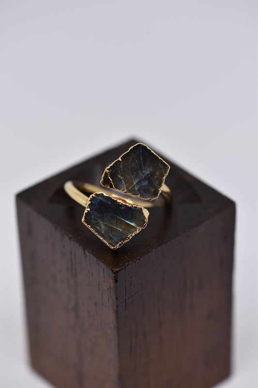 Double stone rings: available in a variety of colours - Violet Elizabeth - Jewellery