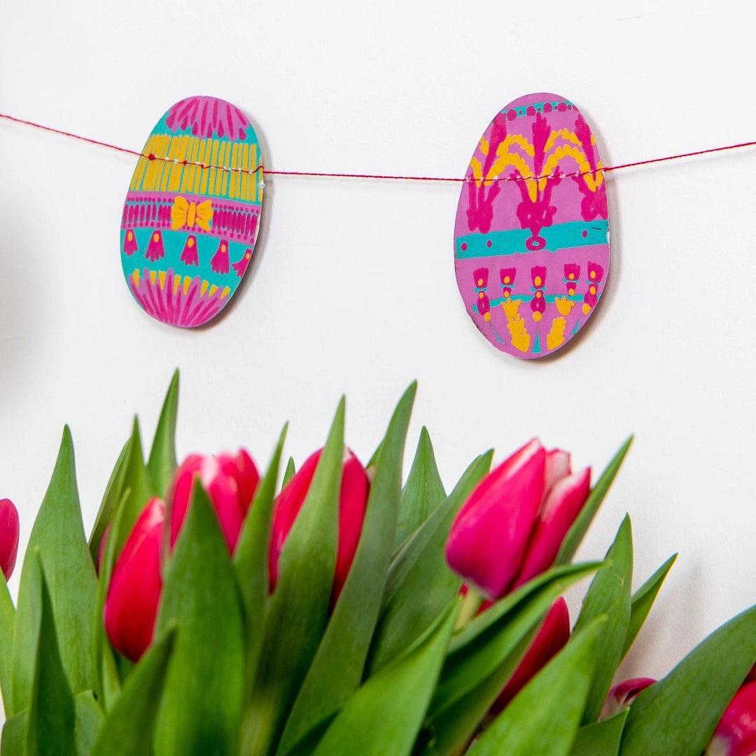 Easter Egg Sewn Garland - Violet Elizabeth - 