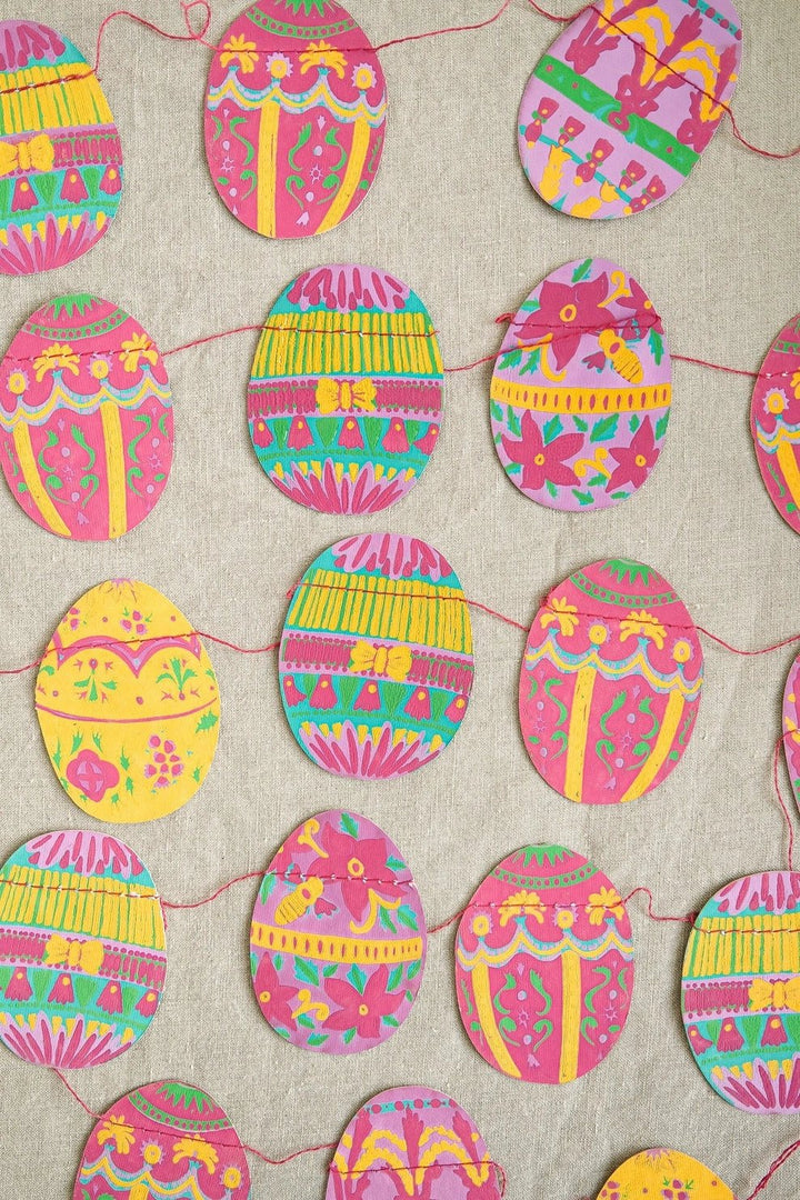 Easter Egg Sewn Garland - Violet Elizabeth - 