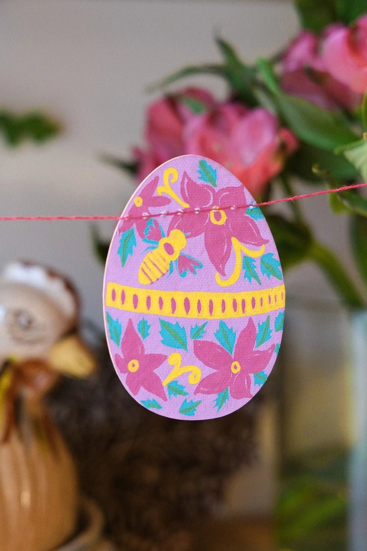 Easter Egg Sewn Garland - Violet Elizabeth - 