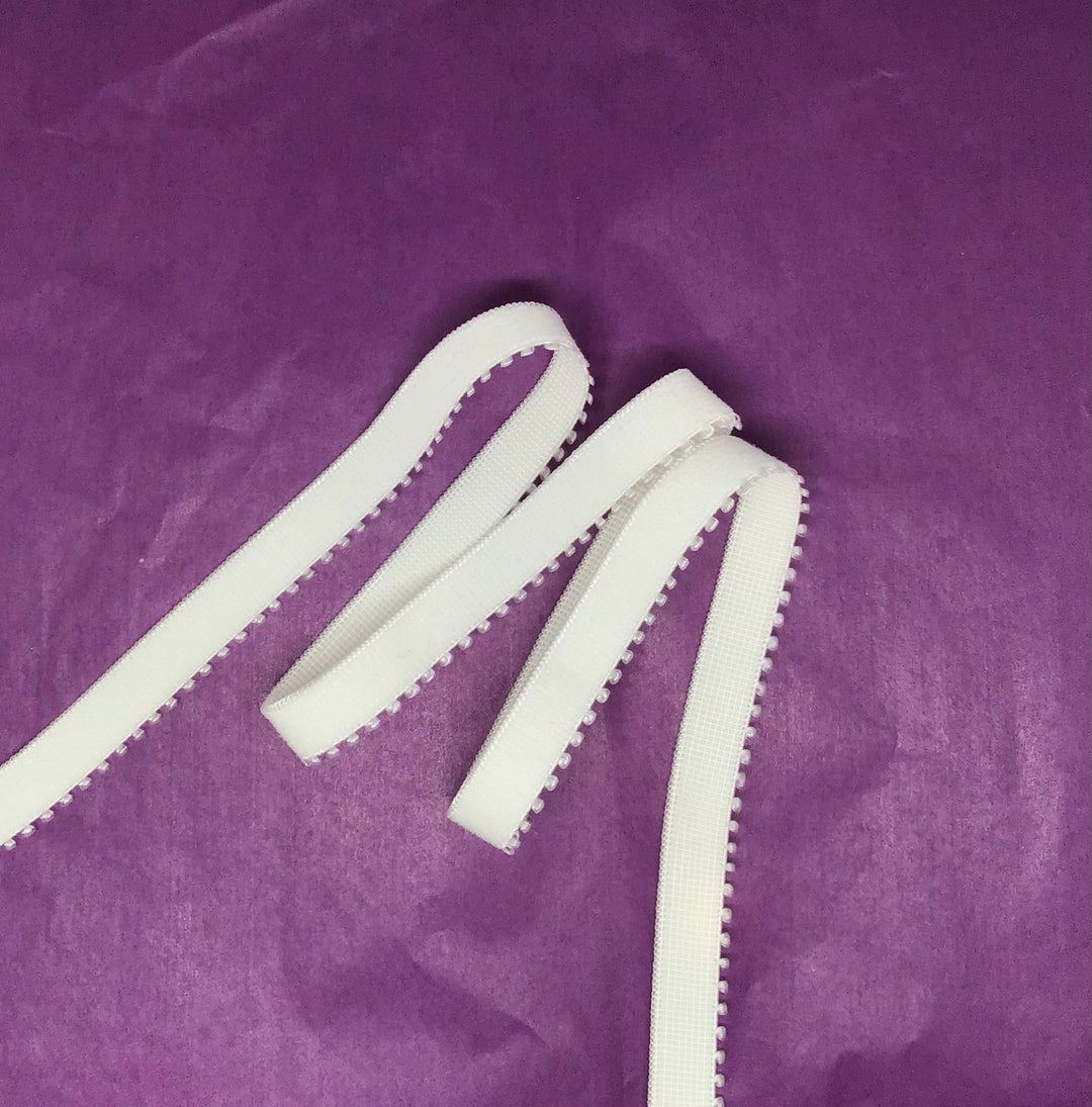 Elastic cream for strapping 10mm - Violet Elizabeth - Haberdashery