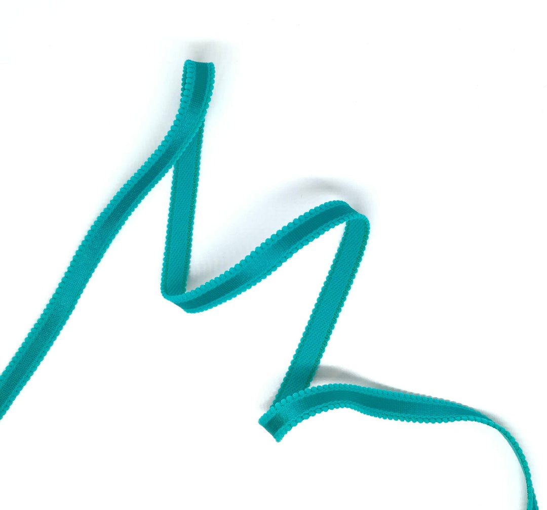 Elastic kingfisher for strapping 10mm - Violet Elizabeth - Haberdashery