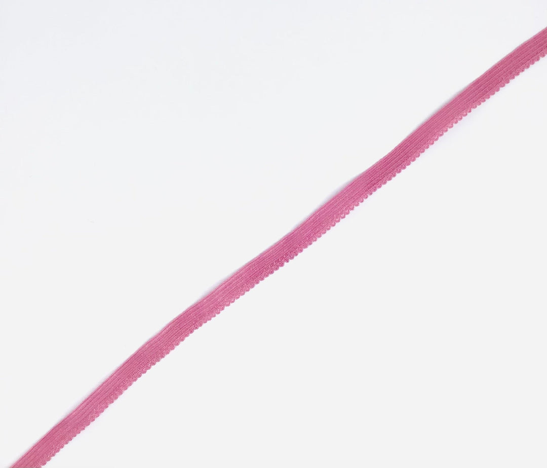 Elastic rose pink. for knickers 8mm inc. scalloped edge - Violet Elizabeth - Haberdashery