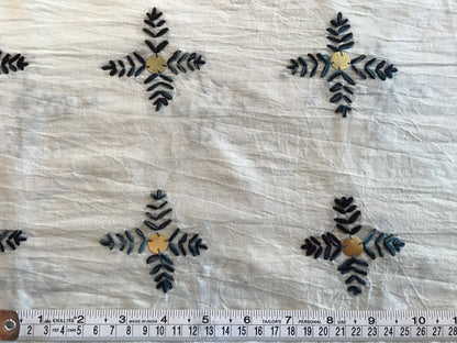 Embroidered fabric - Violet Elizabeth - Haberdashery