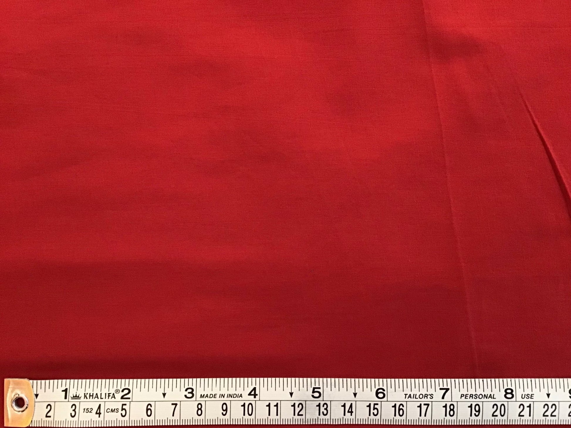 Equestrian Red Plain coloured Fabric 100% Cotton - Violet Elizabeth - Haberdashery